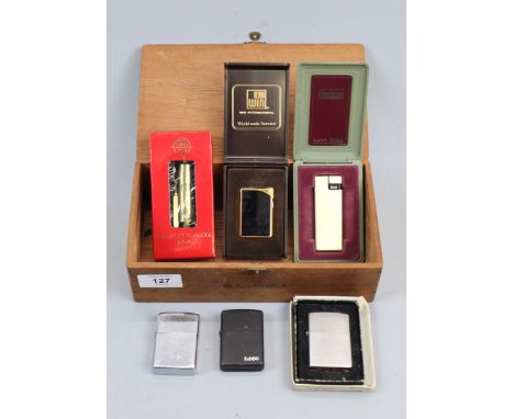 Collection of lighters to include Zippo 