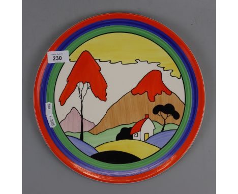 Clarice cliff collectors club by Wedgwood plate Fantasque Mountain 