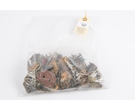 Approximately 110 British Army badges and rank badges, including Corps and regimental collar badges, pips, crowns and titles.