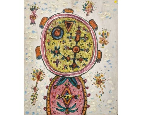 Alan Davie (1920-2014), Opus O.2031, Magic Bowl, 2008, gouache, signed in marker pen to verso, H.37cm W.30.5cm Provenance: Gi
