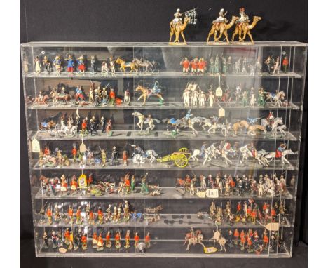 A large collection of lead toy soldiers to include Grenadier Young Guards, Italian infantry, Monaco Public Services, Louis XV