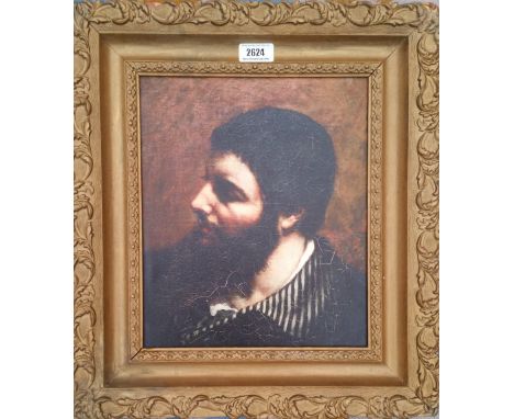 A.T.O. A COLOURED PORTRAIT  of a bearded man, framed. 15.5" x 17.5".