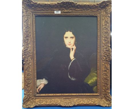 A.T.O. A COLOURED PORTRAIT of a Spanish lady, in an ornate frame. 22" x 26".