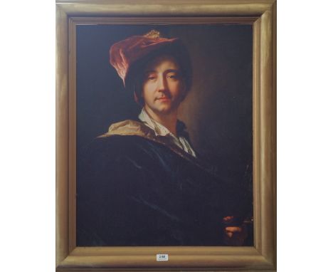 A.T.O. A COLOURED PRINT of a young man. 30.25" x 36.25".