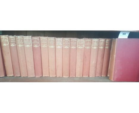 SHELF OF ENGLISH LITERATURE, London (Odhams Press), 23 vols, 8vo, cloth. Includes works by Reade, Shakespeare, Lamb, Goldsmit