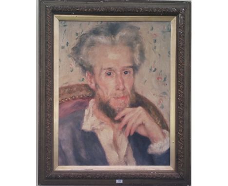 A 19TH POSSIBLY 18TH CENTURY OIL ON CANVAS PORTRAIT believed to be Viscount Lismore, in an original gilt frame. 30" x 36".