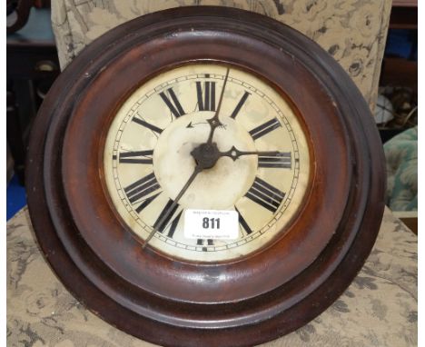 A VERY NICE WALL CLOCK OF NEAT PROPORTIONS made in Baden.
