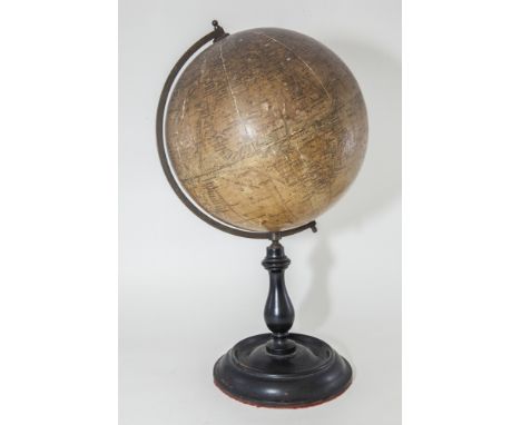 A GOOD QUALITY GEOGRAPHIA 8 INCH TERRESTRIAL GLOBE, EARLY 20TH CENTURY.