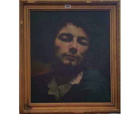 A.T.O. A COLOURED PORTRAIT of a bearded young man. 24.75" x 27.75".