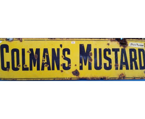 A VINTAGE 'COLMANS MUSTARD' SIGN.
