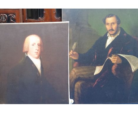A.T.O. TWO COLOURED PORTRAIT PRINTS of gentlemen, both U.F. 27.75" x 35.5" 24.75" x 28.5".