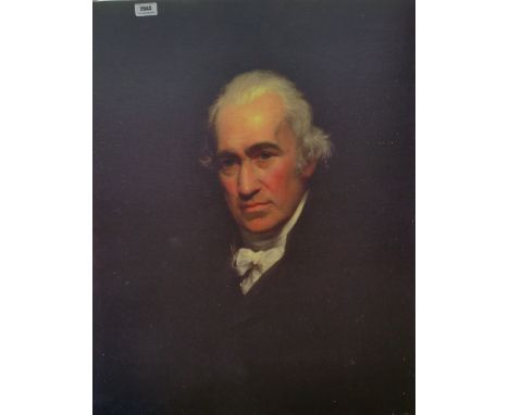 A.T.O. A COLOURED PRINT of a gentleman U.F. 25" x 30".