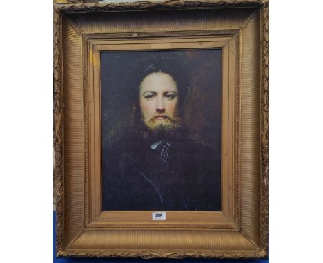 A.T.O. A COLOURED PORTRAIT PRINT of a distinguished gentleman, framed. 23.5" x 28".