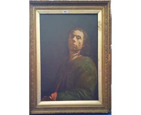 A.T.O. A COLOURED PORTRAIT of a gentleman framed 25.5" x 35".
