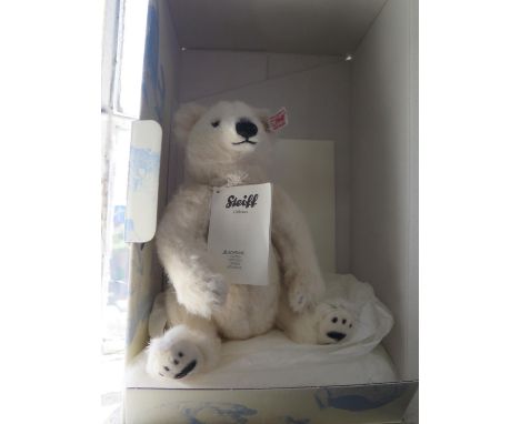 A Steiff limited edition Polar Bear, 034817, with certificate, boxed, 24 cm long 