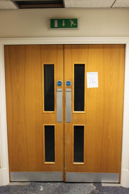 Auction Id 10369 Lot Number 76 Double Fire Rated Door