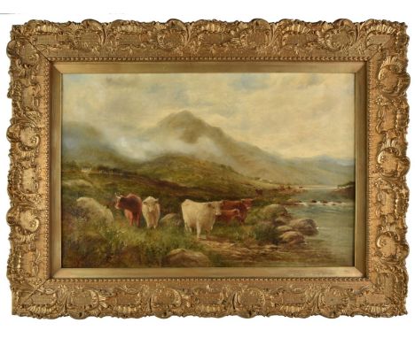 Bradley (Norman, active 1906-1914). Beside the Moorland Stream &amp; On the Scotch Moors, 1907, a pair of oil on canvas (stam