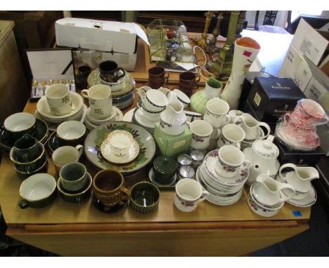 A quantity of mixed tea services and other ceramics to include Royal Doulton 'June', Poole, Aynsley and others 
