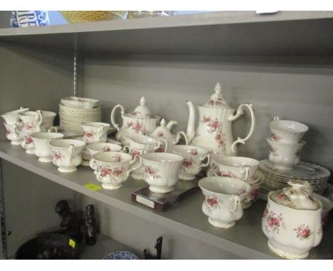 A Royal Albert Lavender Rose coffee and tea service 