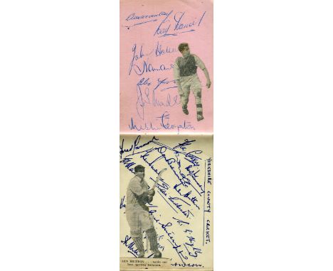 AUTOGRAPHS. An album containing approximately 110 autographs, back-to-back and some many to a single leaf and accompanied by 