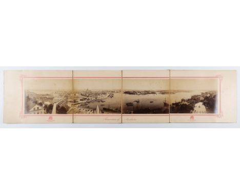 EPHEMERA. A collection of various ephemera, including a folding albumen-print photograph titled 'A Panorama of Stockholm' by 