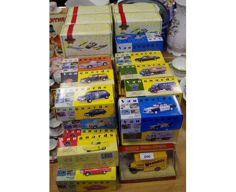 Vanguard models - Austin Allegro; Austin A60 Cambridge;Ford Capri,Shell, BP, boxed (25)