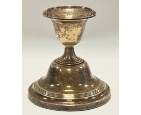 An Edwardian silver candlestick, Birmingham 1906