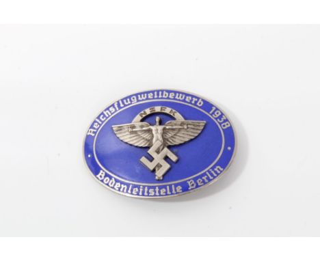 Nazi National Socialist Flyers Corps (N.S.F.K.) enamel badge, marked on reverse - Rob. Neff Berlin WS7