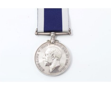 George V Royal Naval Long Service and Good Conduct medal, named to K. 63545 W. C. E. Atkinson. L. Sto. H.M.S. Iron. Duke