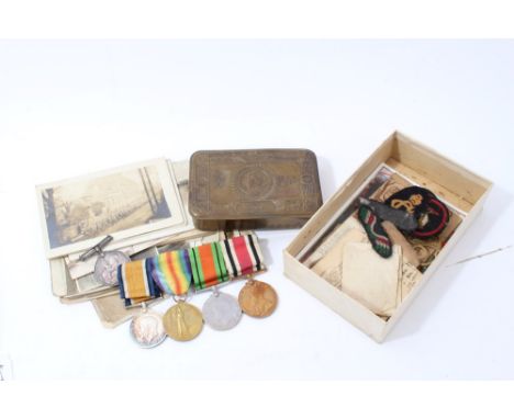 First World War and later medal group - comprising First World War, War and Victory medals, named to 2688 PTE. C. A. Sole H.A