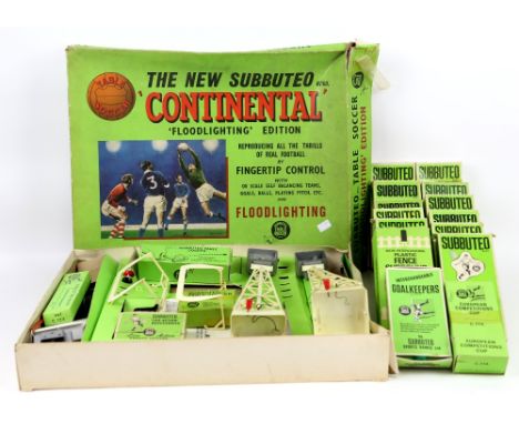 Subbuteo table soccer Floodlighting edition, boxed with flood lights and figures,