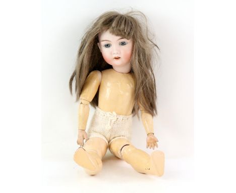 Max Handwerck 283 child doll, with blue sleeping eyes, jointed composition body, replacement wig 22cm,Sold on behalf of the S