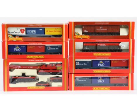 Collection of twenty-eight 00 gauge Hornby-Dublo/Hornby Railways/Hornby wagons, comprising 32035 Fish Van D1 in plain blue bo