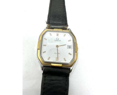 Vintage Gents Omega de ville quartz  wristwatch the watch is ticking 