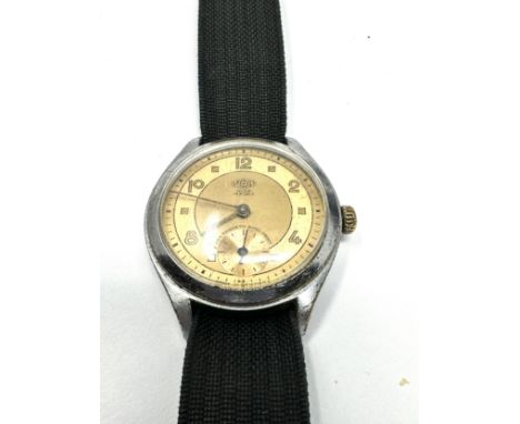 Vintage German Military boden rostfreier stahl wassergeschützt wristwatch the watch is not ticking 