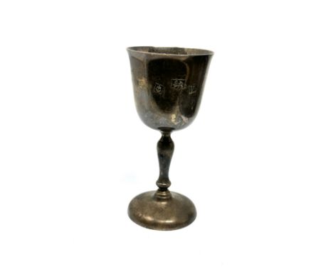 Vintage silver wine goblet height 13.5cm 