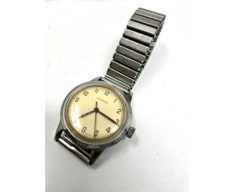 Vintage gents Garrards wristwatch the watch is ticking presentation engraved caseback 