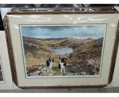 A print after Steven Townsend entitled Our Valley 242/675 framed Stamped and Signed Limited run 