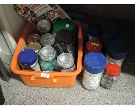 A selection of ceramic and glass tiles and mozaic picture making items 