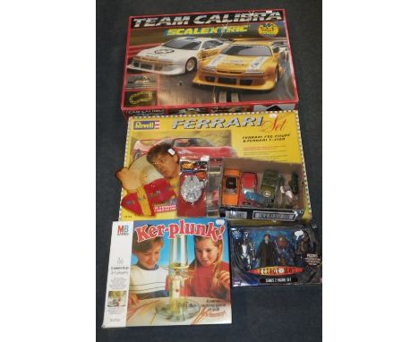 A SCALEXTRIC TEAM CALIBRA SET and other similar toys