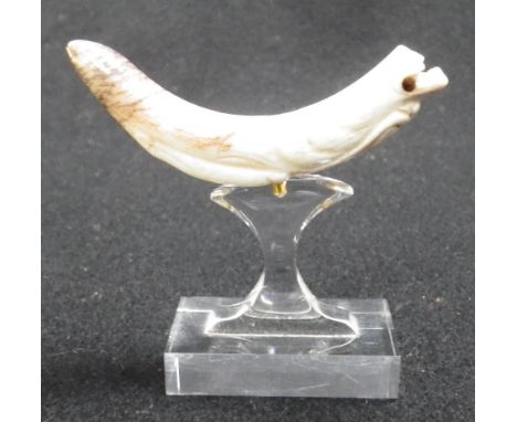 A CHINESE 'JADE' PENDANT SECTION , Han or later
