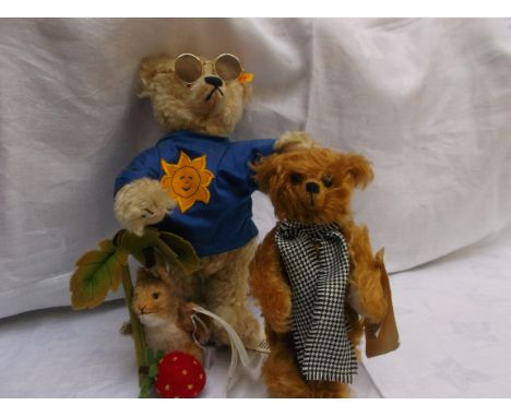Steiff stud in the ear Summer Doll, Deans Grandpa Terry miniature doll with certificate of authenticity and a Steiff limited 