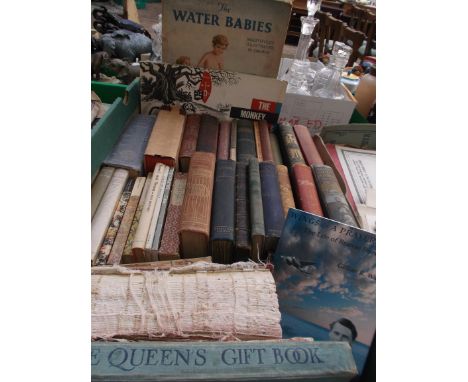 Box of books on mixed subjects incl. signed copy by the author and subject entitled 'Wings and a Prayer, The Life of Branse B