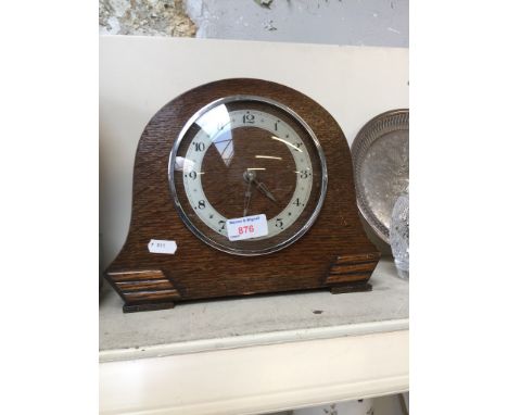 OAK MANTEL CLOCK        M5
