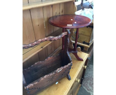 TRIPOD TABLE AND MAGAZINE RACK