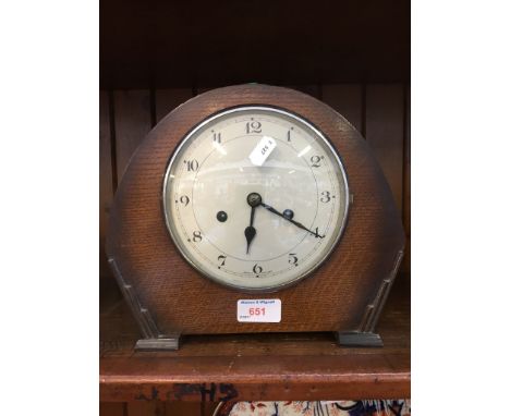 OAK MANTEL CLOCK