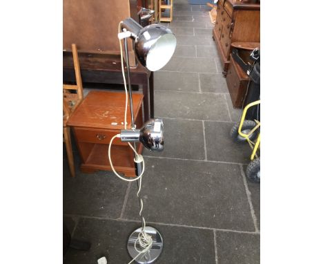 A CHROME RETRO LAMP