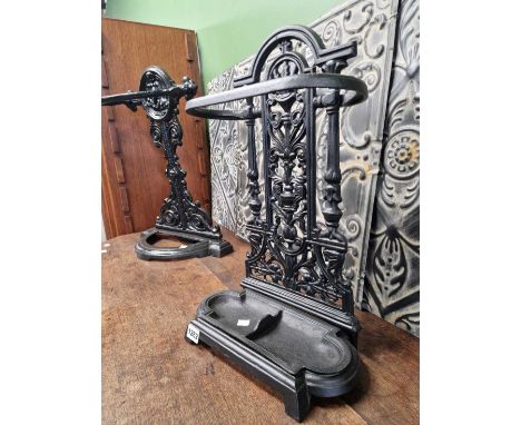 Two Victorian style stick stands.