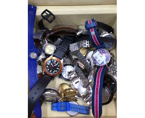 A collection of wristwatches to include Fossil, Casio, D&amp;G, Focus, Sekonda, Storm, Samsung Gear S2 Classic, Infantry, Cit