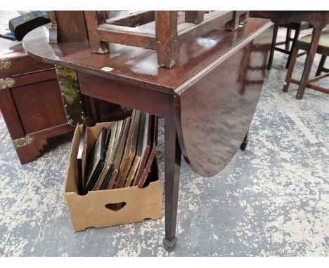 A mahogany gate leg table. 